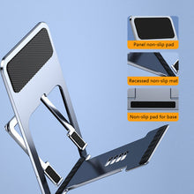 Load image into Gallery viewer, Mini Desktop Multi-Angle Folding Mobile Phone Holder Hollow Plastic Tablet Stand Portable For Iphone 12 11 8 7 pro Support
