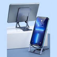 Load image into Gallery viewer, Mini Desktop Multi-Angle Folding Mobile Phone Holder Hollow Plastic Tablet Stand Portable For Iphone 12 11 8 7 pro Support

