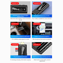 Load image into Gallery viewer, USB Bluetooth-Compatible 5.0 Transmitter Receiver LED Display MP3 Player Aux Car FM TV PC TF Audio Stereo Adapter Home Speaker
