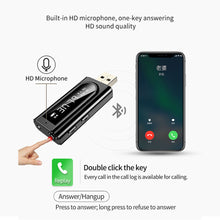Load image into Gallery viewer, USB Bluetooth-Compatible 5.0 Transmitter Receiver LED Display MP3 Player Aux Car FM TV PC TF Audio Stereo Adapter Home Speaker
