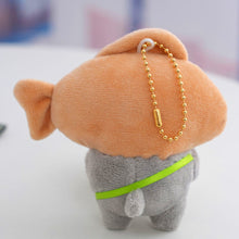 Load image into Gallery viewer, Plush Cranky Shark Adult Plush Toy Bag Pendant Shark with Fish Cap Soft Stuffed Doll Keychain Keyring Bags Pendant Plush Doll Gift
