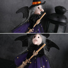 Load image into Gallery viewer, Halloween Hanging Witch Decoration Flying Witches Horror Witch Figurine Halloween Haunted House Hanging Props Party Decor
