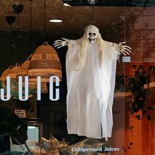 Load image into Gallery viewer, 1Pc Creepy Skeleton Face Hanging Ghost Halloween Decoration Horror Haunted House Halloween Props Supplies
