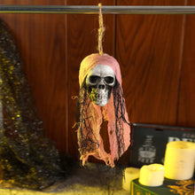 Load image into Gallery viewer, 1Pc Gauze Ghost Heads Hanging Skulls Head Scary Halloween Skeleton Creepy Hanging Decorations Outdoor Home Party Wall Garden Lawn
