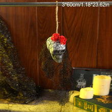 Load image into Gallery viewer, 1Pc Gauze Ghost Heads Hanging Skulls Head Scary Halloween Skeleton Creepy Hanging Decorations Outdoor Home Party Wall Garden Lawn
