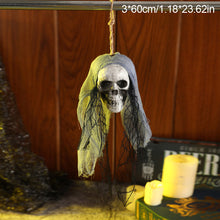 Load image into Gallery viewer, 1Pc Gauze Ghost Heads Hanging Skulls Head Scary Halloween Skeleton Creepy Hanging Decorations Outdoor Home Party Wall Garden Lawn
