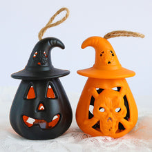 Load image into Gallery viewer, 1Pc Halloween LED Pumpkin Ghost Lantern Lamp DIY Hanging Scary Light Halloween Bar Party Decorations Home Horror Props
