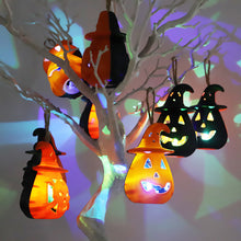 Load image into Gallery viewer, 1Pc Halloween LED Pumpkin Ghost Lantern Lamp DIY Hanging Scary Light Halloween Bar Party Decorations Home Horror Props
