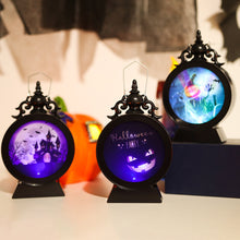 Load image into Gallery viewer, 1Pc Retro Halloween LED Pumpkin Ghost Lantern Lamp DIY Scary Light Halloween Bar Party Decorations Home Horror Props
