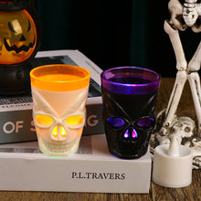 Load image into Gallery viewer, LED Skull Head Light Cup Candle Light Table Decor Glowing Wine Water Cup For Halloween Decoration Home Bar Supplies Horror Props
