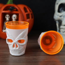 Load image into Gallery viewer, LED Skull Head Light Cup Candle Light Table Decor Glowing Wine Water Cup For Halloween Decoration Home Bar Supplies Horror Props
