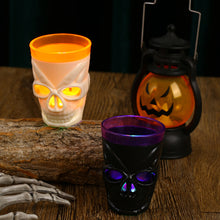 Load image into Gallery viewer, LED Skull Head Light Cup Candle Light Table Decor Glowing Wine Water Cup For Halloween Decoration Home Bar Supplies Horror Props
