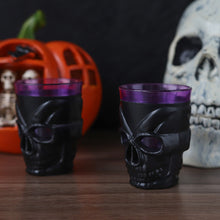 Load image into Gallery viewer, LED Skull Head Light Cup Candle Light Table Decor Glowing Wine Water Cup For Halloween Decoration Home Bar Supplies Horror Props
