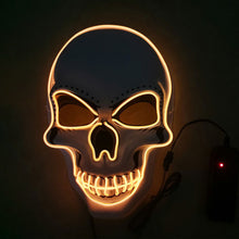 Load image into Gallery viewer, 1Pc Skull LED Mask Masquerade Masks Neon Mask Light Glow In The Dark Mascara Horror Mask Glowing Masker Halloween Party Masque
