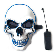 Load image into Gallery viewer, 1Pc Skull LED Mask Masquerade Masks Neon Mask Light Glow In The Dark Mascara Horror Mask Glowing Masker Halloween Party Masque
