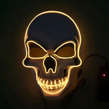 Load image into Gallery viewer, 1Pc Skull LED Mask Masquerade Masks Neon Mask Light Glow In The Dark Mascara Horror Mask Glowing Masker Halloween Party Masque
