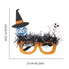 Load image into Gallery viewer, 1Pair Halloween Glasses Horns Clown Smiley Red Nose Glasses Holiday Party Tricky Photo Props Demon Funny Glasses For Children Adult
