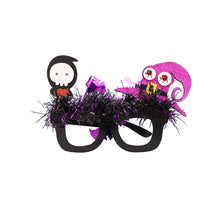 Load image into Gallery viewer, 1Pair Halloween Glasses Horns Clown Smiley Red Nose Glasses Holiday Party Tricky Photo Props Demon Funny Glasses For Children Adult
