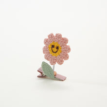 Load image into Gallery viewer, Cute 3D Flower Hairpin Creative Knitting Spring Smiling Face Hairpin Children Fashion Hair Accessories
