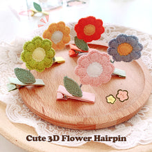 Load image into Gallery viewer, Cute 3D Flower Hairpin Creative Knitting Spring Smiling Face Hairpin Children Fashion Hair Accessories
