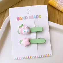 Load image into Gallery viewer, 2pcs Sweet Cute Rabbit Hair Clip Girls Star Duck Billed Hairpin Star Hair Hairpin Children Fashion Hair Accessories
