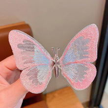 Load image into Gallery viewer, Cute 3D Stereo Lifelike Butterfly Children's Princess Embroidery Hairpin Summer Children Fashion Hair Accessories
