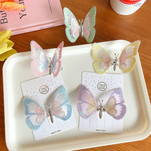 Load image into Gallery viewer, Cute 3D Stereo Lifelike Butterfly Children's Princess Embroidery Hairpin Summer Children Fashion Hair Accessories
