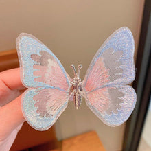 Load image into Gallery viewer, Cute 3D Stereo Lifelike Butterfly Children's Princess Embroidery Hairpin Summer Children Fashion Hair Accessories
