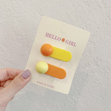 Load image into Gallery viewer, Colorful Dopamine Hair Ornament Hairpin Women's Oval Macaron Duckbill Clip Cute Hair Clip Candy Hair Clip Children's Hair Clip
