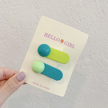 Load image into Gallery viewer, Colorful Dopamine Hair Ornament Hairpin Women's Oval Macaron Duckbill Clip Cute Hair Clip Candy Hair Clip Children's Hair Clip
