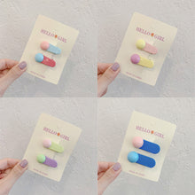 Load image into Gallery viewer, Colorful Dopamine Hair Ornament Hairpin Women's Oval Macaron Duckbill Clip Cute Hair Clip Candy Hair Clip Children's Hair Clip
