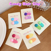 Load image into Gallery viewer, Colorful Dopamine Hair Ornament Hairpin Women's Oval Macaron Duckbill Clip Cute Hair Clip Candy Hair Clip Children's Hair Clip
