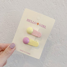 Load image into Gallery viewer, Colorful Dopamine Hair Ornament Hairpin Women's Oval Macaron Duckbill Clip Cute Hair Clip Candy Hair Clip Children's Hair Clip
