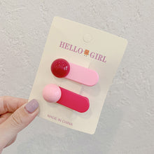 Load image into Gallery viewer, Colorful Dopamine Hair Ornament Hairpin Women's Oval Macaron Duckbill Clip Cute Hair Clip Candy Hair Clip Children's Hair Clip
