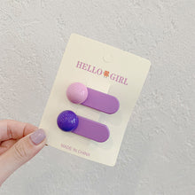 Load image into Gallery viewer, Colorful Dopamine Hair Ornament Hairpin Women's Oval Macaron Duckbill Clip Cute Hair Clip Candy Hair Clip Children's Hair Clip
