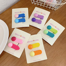 Load image into Gallery viewer, Colorful Dopamine Hair Ornament Hairpin Women's Oval Macaron Duckbill Clip Cute Hair Clip Candy Hair Clip Children's Hair Clip
