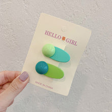 Load image into Gallery viewer, Colorful Dopamine Hair Ornament Hairpin Women's Oval Macaron Duckbill Clip Cute Hair Clip Candy Hair Clip Children's Hair Clip
