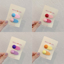 Load image into Gallery viewer, Colorful Dopamine Hair Ornament Hairpin Women's Oval Macaron Duckbill Clip Cute Hair Clip Candy Hair Clip Children's Hair Clip
