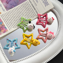 Load image into Gallery viewer, Cute Cartoon Pentagram Hairpin Dot Star BB Hair Clips Sweet Children's Student Hair Accessories Mini Child Headwear
