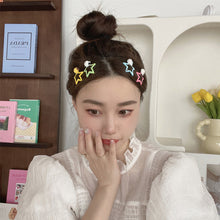 Load image into Gallery viewer, Cute Cartoon Pentagram Hairpin Dot Star BB Hair Clips Sweet Children's Student Hair Accessories Mini Child Headwear
