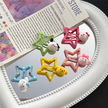 Load image into Gallery viewer, Cute Cartoon Pentagram Hairpin Dot Star BB Hair Clips Sweet Children's Student Hair Accessories Mini Child Headwear
