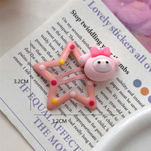 Load image into Gallery viewer, Cute Cartoon Pentagram Hairpin Dot Star BB Hair Clips Sweet Children's Student Hair Accessories Mini Child Headwear
