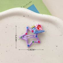 Load image into Gallery viewer, Cute Cartoon Pentagram Hairpin Dot Star BB Hair Clips Sweet Children's Student Hair Accessories Mini Child Headwear

