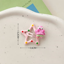 Load image into Gallery viewer, Cute Cartoon Pentagram Hairpin Dot Star BB Hair Clips Sweet Children's Student Hair Accessories Mini Child Headwear
