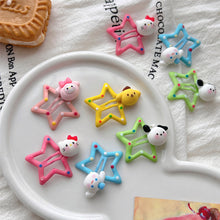 Load image into Gallery viewer, Cute Cartoon Pentagram Hairpin Dot Star BB Hair Clips Sweet Children's Student Hair Accessories Mini Child Headwear
