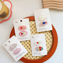 Load image into Gallery viewer, Cute Carrot Donut Cookies Cartoon Hair Clip Creative Rabbit Acetic Acid Hair Bangs Children Hair Clips Hair Accessories Headwear
