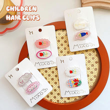 Load image into Gallery viewer, Cute Carrot Donut Cookies Cartoon Hair Clip Creative Rabbit Acetic Acid Hair Bangs Children Hair Clips Hair Accessories Headwear
