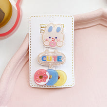 Load image into Gallery viewer, Cute Carrot Donut Cookies Cartoon Hair Clip Creative Rabbit Acetic Acid Hair Bangs Children Hair Clips Hair Accessories Headwear
