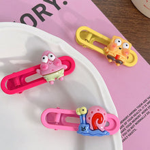Load image into Gallery viewer, Ocean Cartoon Mini Hairpin Cute Bangs Hair Clips Girls Creative Sponge Starfish Octopus Children Hairpin Hair Accessories
