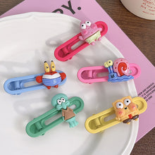 Load image into Gallery viewer, Ocean Cartoon Mini Hairpin Cute Bangs Hair Clips Girls Creative Sponge Starfish Octopus Children Hairpin Hair Accessories
